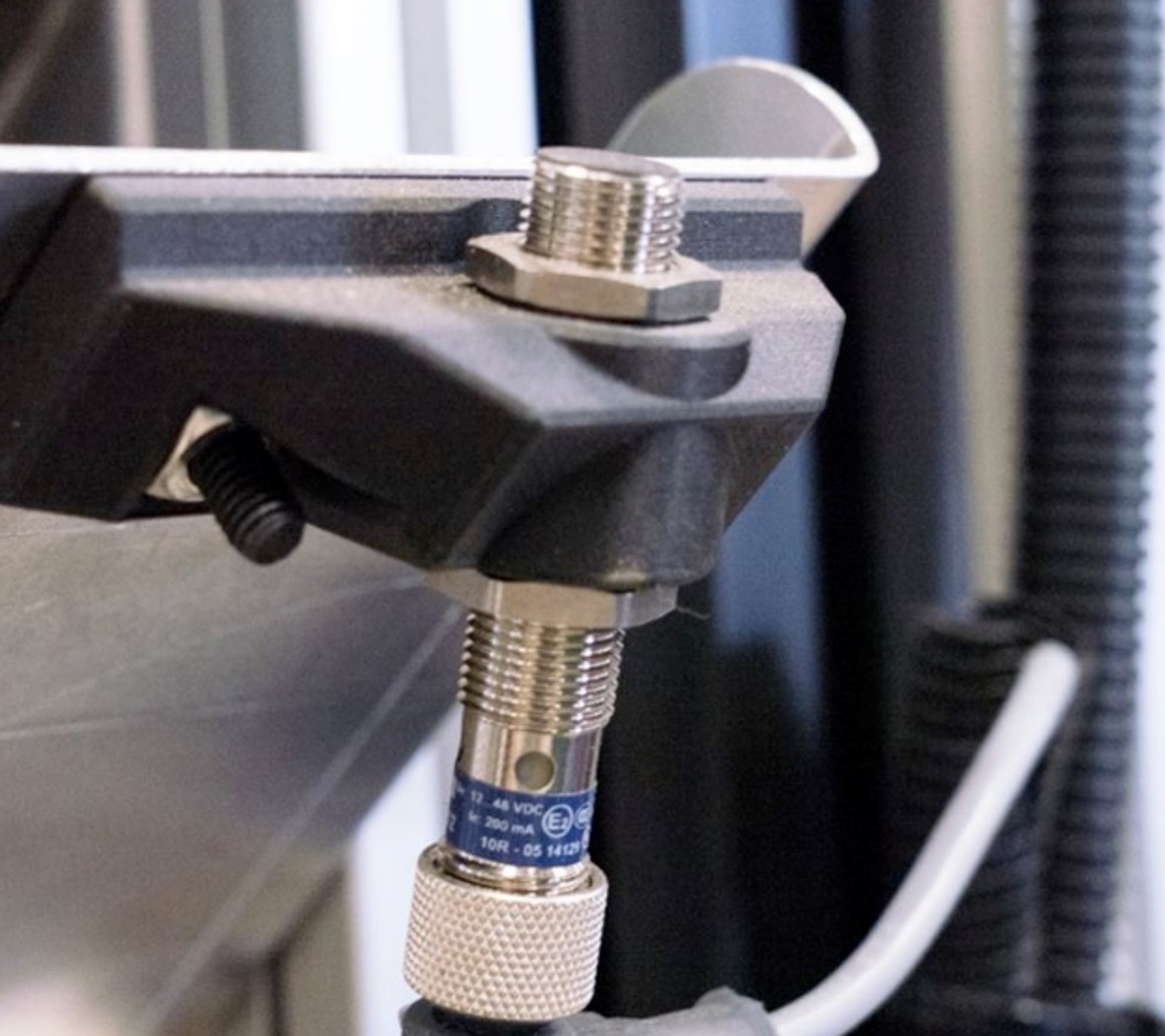 Componente stampato in 3D Baldacci montato su macchinario industriale